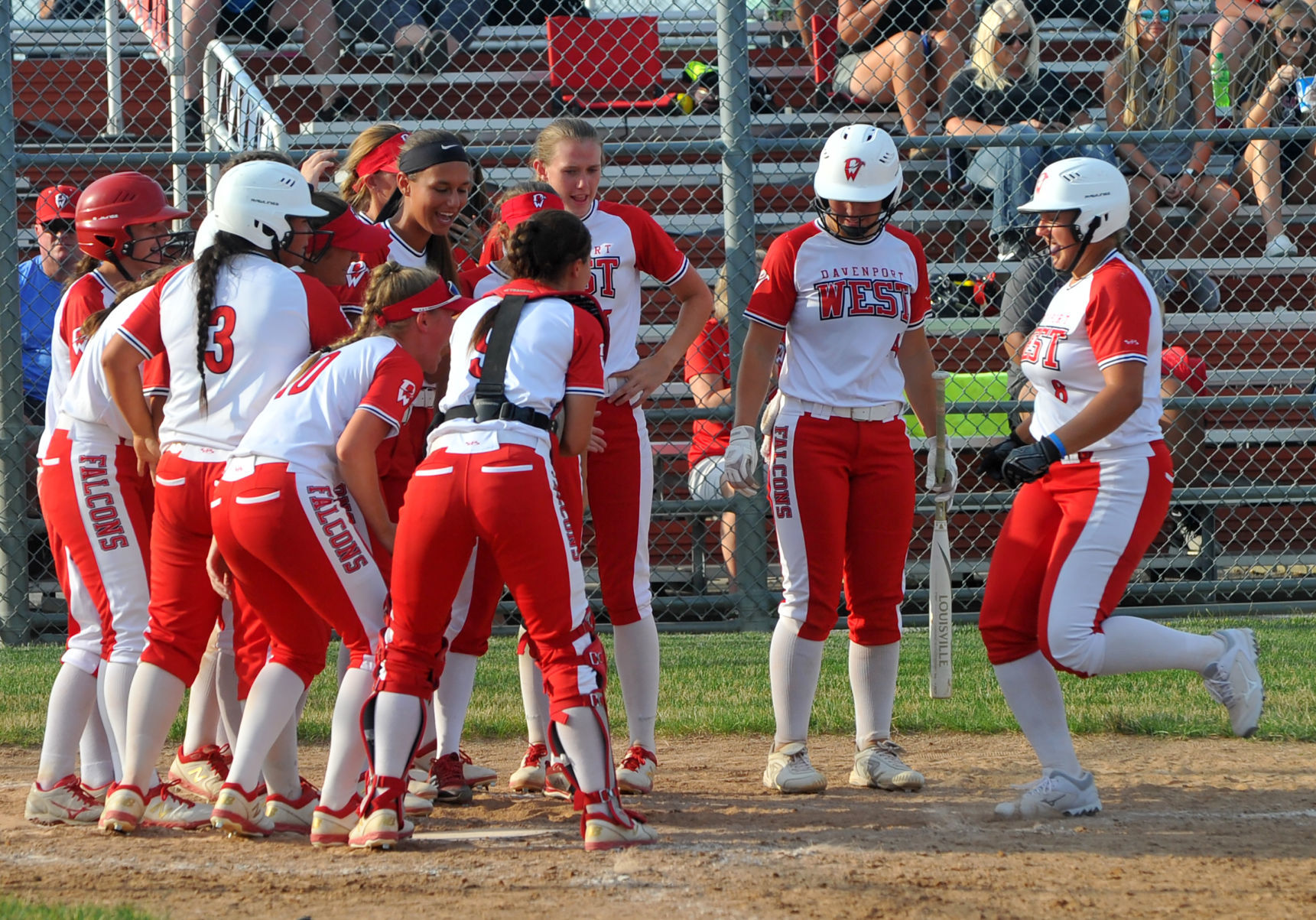 Pleasant Valley at Davenport West softball.